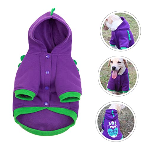 Hemobllo 1 Stück Halloween-haustierkleidung Outfits Kostüm Halloween-hundekleidung Halloween-Shirts Für Hunde Party Züchten Lustig Klein Hundeanzug Hunde-Outfit Violett Polyester von Hemobllo