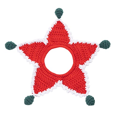 Hemobllo 1stück Verstellbarer Katzenhalskragen Mit -Design Für Haustiere Rot Dekoratives Halsband Für Besondere Anlässe von Hemobllo
