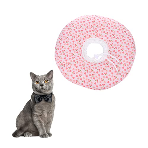 Hemobllo 1 Stück Haustier Katze Elizabeth Circle Name für Katzen Netter Schild Katze katzenhalsband Katzen Kratzschutzring für Katze Halskegel für Haustierhunde Rosa von Hemobllo