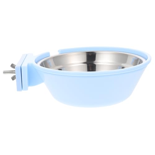 Hemobllo 1 Stück Haustiernapf pet Feeder tiernahrung Haustierschale zum Aufhängen Erhöhte Hundenäpfe klein Essen katzenfutter hundenapf aus Edelstahl hundebox schüssel Rostfreier Stahl Blue von Hemobllo