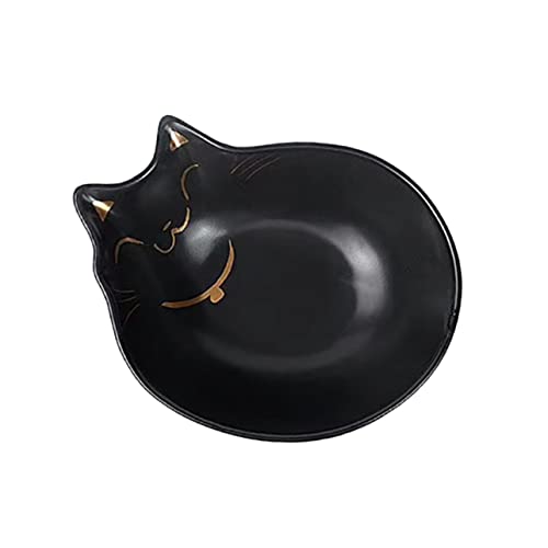 Hemobllo 1 Stück Katzenbedarf pet Bowl katzenschüssel cat Bowl katzrnzubehör näpfe Katzen Futternapf für Katzen Katzennapf Schüssel Katze Kätzchen Schüssel Schüsseln Haustierzubehör Black von Hemobllo