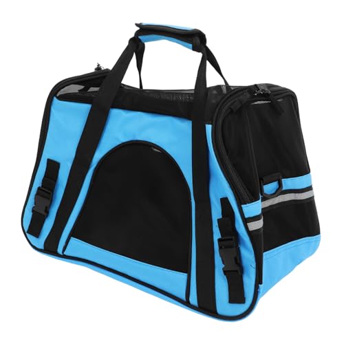 Hemobllo 1 Stück Katzentasche Katzentransporter Tragetasche Für Katzen Hundetasche Haustasche Reisetasche Für Katzen Sky-Blue von Hemobllo