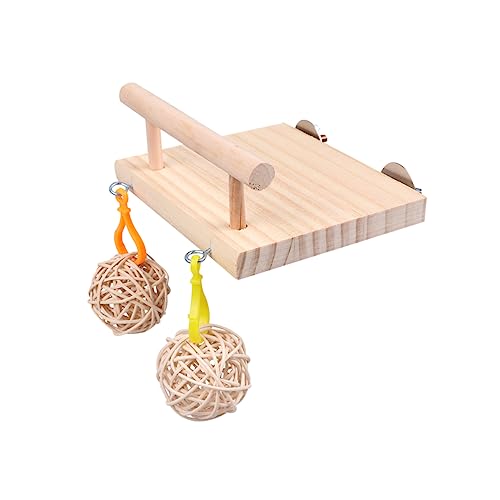 Hemobllo 1stück Papageien Spielzeug Aus Holz Steh-Rod Swing Mit Rattanball Kletterleiter Und Biss-Spielzeug Für Nymphensittiche Wellensittiche Und Andere Kleine Vögel Praktisches Hemobllo 1stück Papageien Spielzeug Aus Holz Steh-Rod Swing Mit Rattanball Kletterleiter Und Biss-Spielzeug Für Nymphensittiche Wellensittiche Und Andere Kleine Vögel Praktisches von Hemobllo