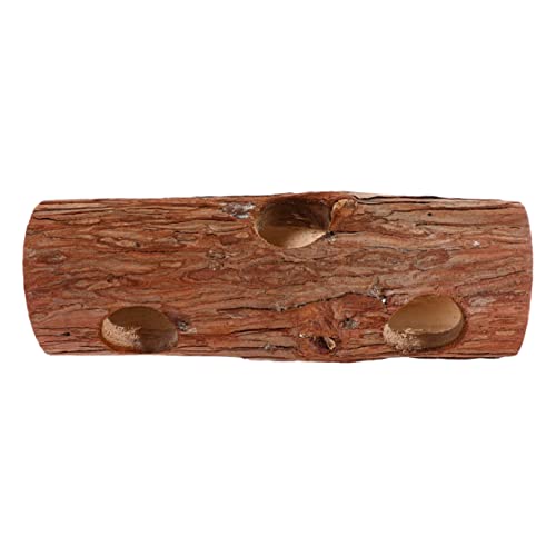 Hemobllo 1 Stück Tunnel Hamster hamsterspielzeug Hamster Labyrinth pet Supply Hamster Adventure Toy Haustiere Versteck klein Hamsterrüsselrohr Hamsterrohrspielzeug hölzern Brown von Hemobllo