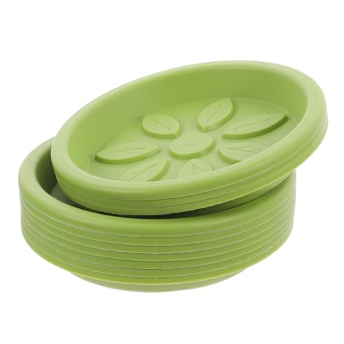Hemobllo 10stücke Teiliges Runder Blumentopfuntersetzer Kreativen Blattdesigns Zum Auffangen Von Wasser Pflege Ihrer Pflanzen Innenräumen von Hemobllo