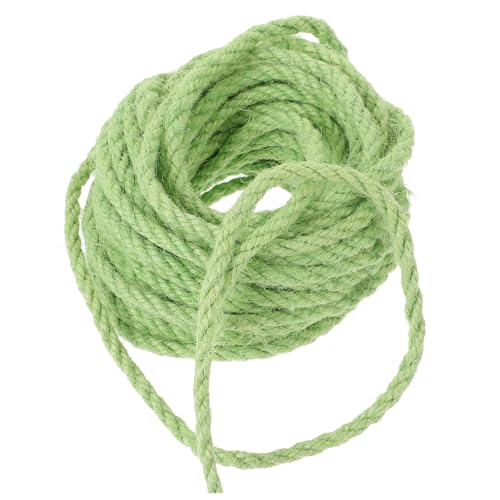 Hemobllo 10M Katzen Sisal Seil für DIY und Kletterrahmen Umweltfreundliches Flexibles Katzenzubehör aus Natürlichem Juteseil Grün für Kreative Projekte und Bastelarbeiten Hemobllo 10M Katzen Sisal Seil für DIY und Kletterrahmen Umweltfreundliches Flexibles Katzenzubehör aus Natürlichem Juteseil Grün für Kreative Projekte und Bastelarbeiten von Hemobllo