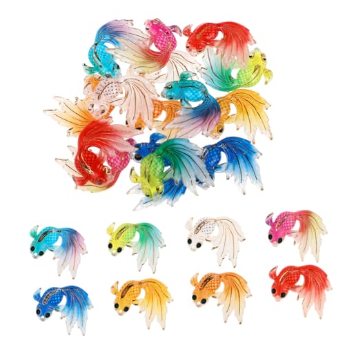 Hemobllo 15stücke Dekorative Goldfisch Figuren Mini Aquarium Deko Niedliche Künstliche Fische Für Junge Mädchen Realistische Ornamente Für Zuhause Und Aquarien von Hemobllo
