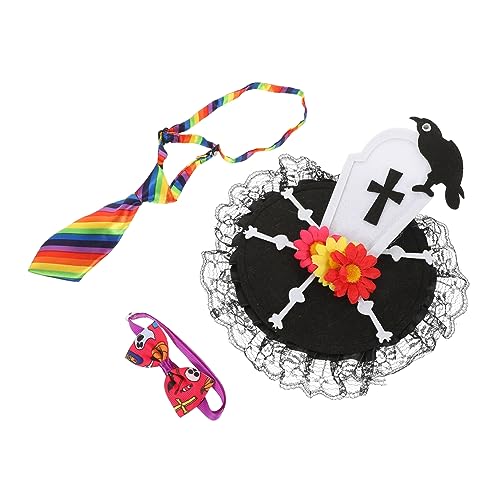 Hemobllo 1Satz Dekoratives Haustierhalsband mit Fliege und Kopfbedeckung Teiliges Halloween Katzenhalsband für Katzen Plüschmaterial für Festlichkeiten und Partys Hemobllo 1Satz Dekoratives Haustierhalsband mit Fliege und Kopfbedeckung Teiliges Halloween Katzenhalsband für Katzen Plüschmaterial für Festlichkeiten und Partys von Hemobllo