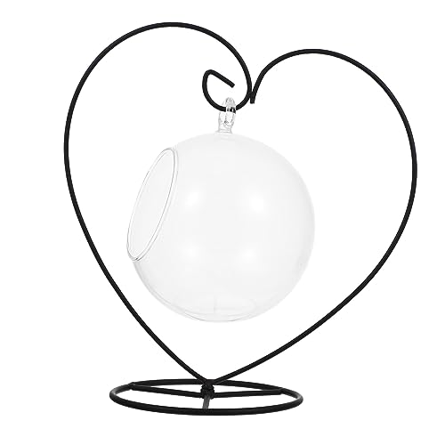 Hemobllo 1Satz Hängender Pflanzenhalter Eisen Mit Design Glasball Für Landschaft Und Dekoration Ornament Display Für Blumentöpfe Und Pflanzen von Hemobllo