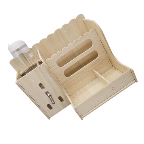 Hemobllo 1Satz Kaninchenfutterstation Aus Holz Für Käfige Multifunktionale Heuhalterung Mit Wasserflasche Zubehör Für Meerschweinchen Und Kleine Haustiere Behälter Hemobllo 1Satz Kaninchenfutterstation Aus Holz Für Käfige Multifunktionale Heuhalterung Mit Wasserflasche Zubehör Für Meerschweinchen Und Kleine Haustiere Behälter von Hemobllo