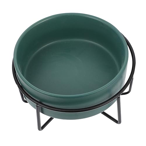 Hemobllo Erhöhter Katzenfutter Wassernapf Mit Schutz Für Wirbelsäule in Grün Mit Schwarzem Ständer Bequemes Füttern Und Einfache Reinigung Hemobllo Erhöhter Katzenfutter Wassernapf Mit Schutz Für Wirbelsäule in Grün Mit Schwarzem Ständer Bequemes Füttern Und Einfache Reinigung von Hemobllo