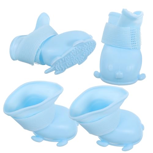 Hemobllo 1Satz wasserdichte Hundeschuhe für Kleine bis Große Verstellbare Pfotenschutz rutschfest und Bequem für Regnerische und Schnee mit Modischem Design von Hemobllo