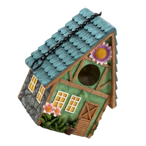Hemobllo 1Stück Hängendes Hochwertigem Harz Handgemachte Vogelunterkunft für Garten Veranda Rustikales Design für Kleine Vögel Langlebig Einfache Hemobllo 1Stück Hängendes Hochwertigem Harz Handgemachte Vogelunterkunft für Garten Veranda Rustikales Design für Kleine Vögel Langlebig Einfache von Hemobllo