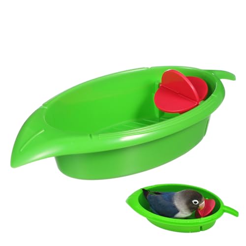 Hemobllo 1Stück Vogelbadewanne für Papageien und Kleine Duschwanne für Komfortables Badeerlebnis im Käfig Multifunktional für Wellensittiche Nymphensittiche Hemobllo 1Stück Vogelbadewanne für Papageien und Kleine Duschwanne für Komfortables Badeerlebnis im Käfig Multifunktional für Wellensittiche Nymphensittiche von Hemobllo