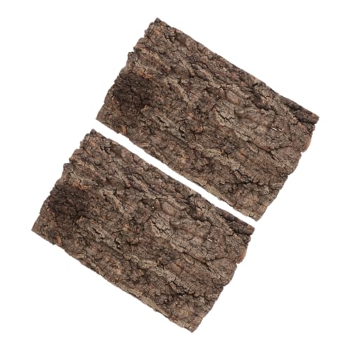 Hemobllo 2 Stück Grüne Wand Zubehör Für Terrarien Reptilienbaumrinde Reptilienterrarienrinde Reptilien -Terrarium -kulisse Flat Terrarium Cork Reptilienhintergrundbrett Coffee Hölzern von Hemobllo