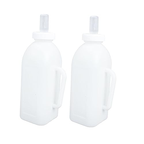 Hemobllo 2 Stück Kälberflasche Füttern Kälbermilchflasche Fütterung Nuckelflasche Für Flüssig Kätzchenflaschen Zum Stillen Haustier Futterspender Krankenschwester Kalb Kieselgel von Hemobllo