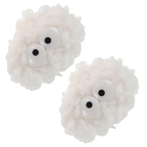 Hemobllo 2stücke Weiche Katzenbälle Mit Glocke Interaktives Katzenspielzeug Für Drinnen Selbstunterhaltende Pompon-bälle Sicher Für Zähne Und Krallen Fördert Spiel Und Erkundung von Hemobllo