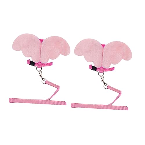 Hemobllo 2 Stück Katzengeschirr Easy putz cat Leash katzenhalsband katzenhalsbänder Katzen Fanartikel katzenzubehör Brustgurt für Katzen Brustgurt für Haustiere Haustierkabelbaum von Hemobllo