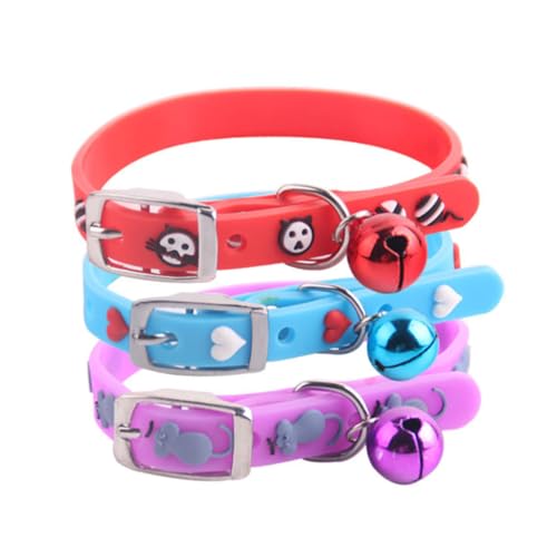 Hemobllo 2 Stück Pet Hals Accessoires Welpe für Hunde züchten Haustier Glocke Verstellbares Halsband für Haustiere Halsband für Haustiere mit kreativem Design Haustierbedarf Katzenhalsband von Hemobllo