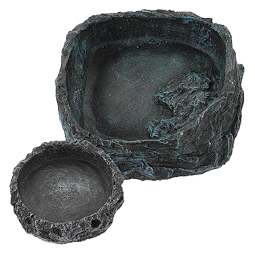 Hemobllo 2 Stück Reptilienfutter Tablett Gecko Water Bowl Schlange Bartagame Gericht Fütterung Wassernäpfe für Reptilien Reptilienfutter füttere Wasserschale Harz Hemobllo 2 Stück Reptilienfutter Tablett Gecko Water Bowl Schlange Bartagame Gericht Fütterung Wassernäpfe für Reptilien Reptilienfutter füttere Wasserschale Harz von Hemobllo
