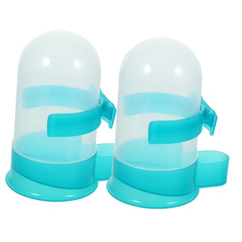 Hemobllo 2 Stück Taubentrinker Papageienwasserfuttermittel Wasser Trinken Klein Fütterung Feeder Und Etikett Geflügel Taube Wassertrinker Haustierwasserspender Einfache Flasche Green von Hemobllo