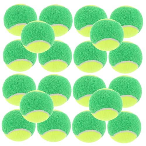 Hemobllo 20 Stück Tennistraining Requisiten Hüpfball für Haustiere Hüpfbälle für Haustiere kleine Bälle für Hunde Haustierkauspielzeug Interaktive Hundebälle Gummi Green von Hemobllo