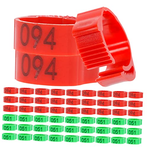 Hemobllo 200stücke Hühnerbeinbänder Aus Kunststoff Mit Zählung Für Geflügel Hühneretiketten Einfach Zu Identifizieren Für Hühner Und Küken von Hemobllo