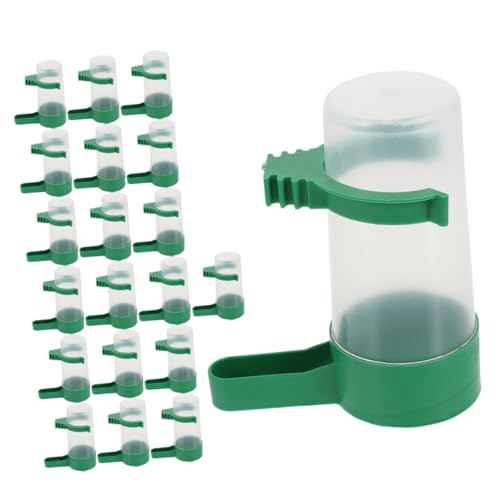 Hemobllo 20pcs Papageien -trinkflasche Automatische Vogelwasserspender Papagei Wassertrinker Vogelwasserschale Für Kleine Vögel Vogelkäfige von Hemobllo