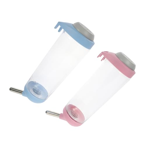 Hemobllo 2stücke Hängende Wasserflasche Für Haustiere Automatischer Wasserspender Für Hunde Und Katzen Aus Hochwertigem PVC-Material Mit Berührungsaktiviertem Design Für Reisen Und von Hemobllo