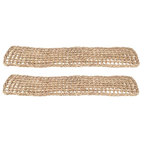 Hemobllo 2pcs Reptil Hängematten Hand Woven Seegras Matte Für Bearded Dragon Gecko von Hemobllo