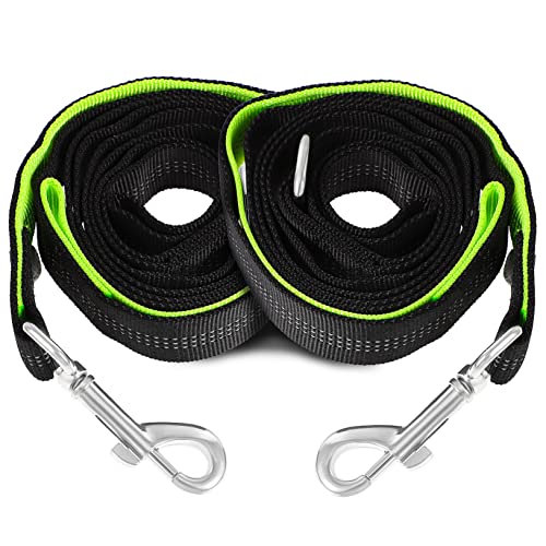 Hemobllo 2Stücke Reflektierende Nylon Hundeleinen für Kleine bis Mittelgroße Flexible Trainingsleine mit Drehverschluss für Outdoor Aktivitäten und Sicheres von Hemobllo