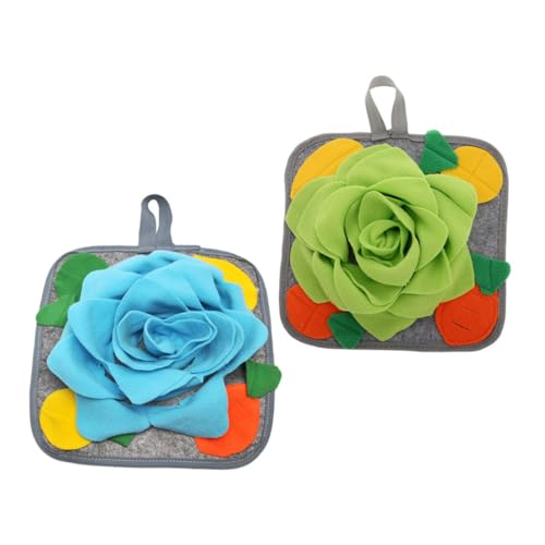 Hemobllo 2stücke Kaninchen-anreicherungsspielzeug Futtermatte Für Kaninchen Futterspielzeug Für Kleintiere Waschbare Schnüffelmatte Für Haustiere Spielzeug Für Hasen Und Hamster von Hemobllo