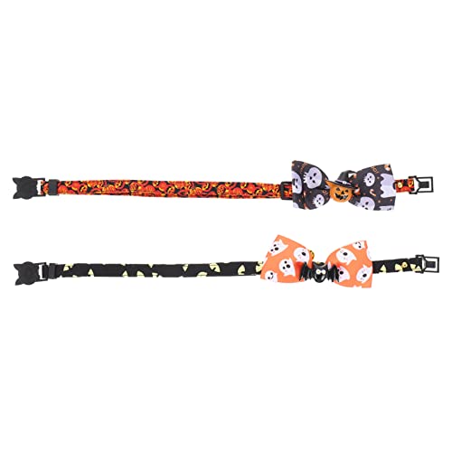 Hemobllo 2Stücke Verstellbare Katzenkragen mit Bowtie für Halloween Schicke Dekoration mit Fledermaus und Kürbisdesign Haustierpartys und Fotoshootings Hemobllo 2Stücke Verstellbare Katzenkragen mit Bowtie für Halloween Schicke Dekoration mit Fledermaus und Kürbisdesign Haustierpartys und Fotoshootings von Hemobllo