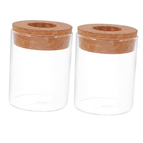 Hemobllo 2pcs Glasanlage Terrarium Sukkulente Luft Pflanzer Moos Mikrolandschaftsvase Für Home Office Tabletop Dekoration Container Innen Transparent 250 Ml von Hemobllo