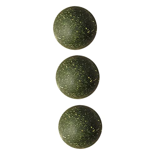 Hemobllo 3 Stück Katzenminze Katzenbissball Verdauungsförderer Für Katzen Snackball Für Katzen Green Hemobllo 3 Stück Katzenminze Katzenbissball Verdauungsförderer Für Katzen Snackball Für Katzen Green von Hemobllo