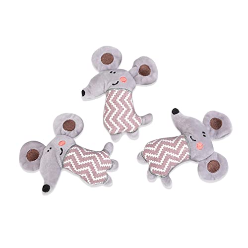 Hemobllo 3 Stück Plüsch Sensorisch Interaktiv Spaß Drinnen Katzenmausspielzeug Katze Plüschmaus Grey Hemobllo 3 Stück Plüsch Sensorisch Interaktiv Spaß Drinnen Katzenmausspielzeug Katze Plüschmaus Grey von Hemobllo