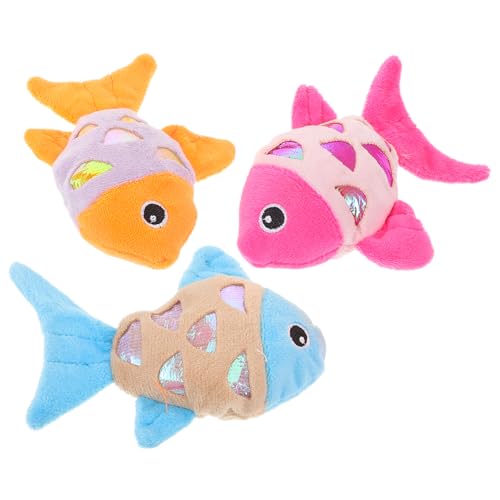 Hemobllo 3 Stück Plüschfisch Drinnen Katzenmatte, Fischspielzeug Weiches Fischspielzeug Mit Rassel Zum Beißen Von Kätzchen Plüschtiere Katzenspielzeug Für Innenkatzen Interaktiv Hemobllo 3 Stück Plüschfisch Drinnen Katzenmatte, Fischspielzeug Weiches Fischspielzeug Mit Rassel Zum Beißen Von Kätzchen Plüschtiere Katzenspielzeug Für Innenkatzen Interaktiv von Hemobllo