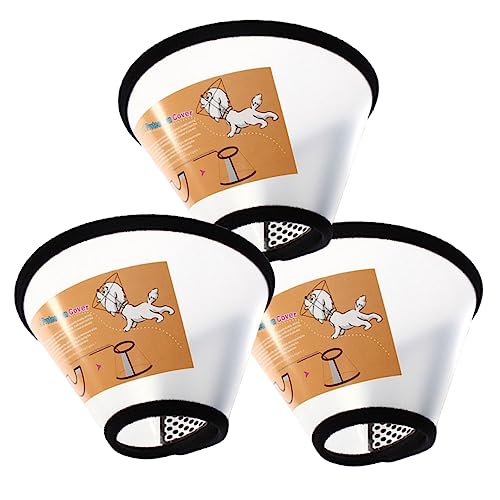 Hemobllo 3 Stücke Anti-Biss-Anti-leck-kragenkragen Halsband Für Kätzchen Halskreis Für Haustiere Anti-Lick-Kragen Halsband Katze Welpenhalsband Eckzahn Nacken Anti-Biss-Kreis Schutz von Hemobllo