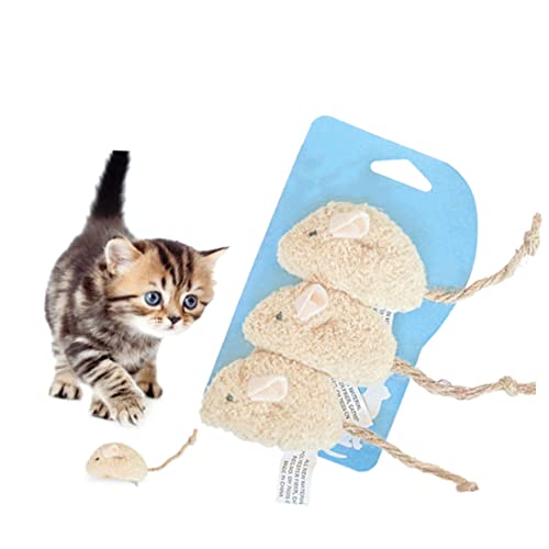 Hemobllo Haustierspielzeug 3 Stück Plüschmäuse Katzenspielzeug Lustiges Interaktives Katzenspielzeug Für Drinnen Hemobllo Haustierspielzeug 3 Stück Plüschmäuse Katzenspielzeug Lustiges Interaktives Katzenspielzeug Für Drinnen von Hemobllo