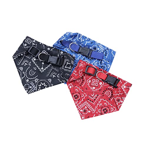 Hemobllo 3st Hundespeichelbandana Hundehalsband Dreieckiges Haustierbandana Dreieckstuch Für Haustiere Haustierhalsband Geschenk Kleiner Hundeschal Katze Schal Kragen Lätzchen Die Katze von Hemobllo