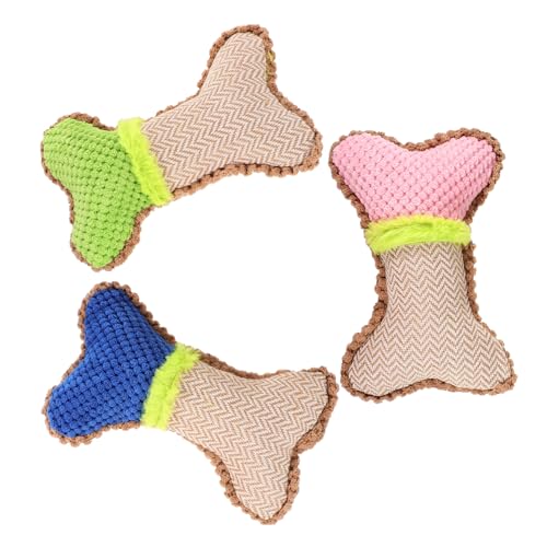 Hemobllo 3Stücke Kauspielzeug Für Kleine Quietschspielzeug Aus Plüsch Farbenfrohe Knochenform Für Training Und Fördert Gesundes Kauen Und Zahnreinigung Hemobllo 3Stücke Kauspielzeug Für Kleine Quietschspielzeug Aus Plüsch Farbenfrohe Knochenform Für Training Und Fördert Gesundes Kauen Und Zahnreinigung von Hemobllo