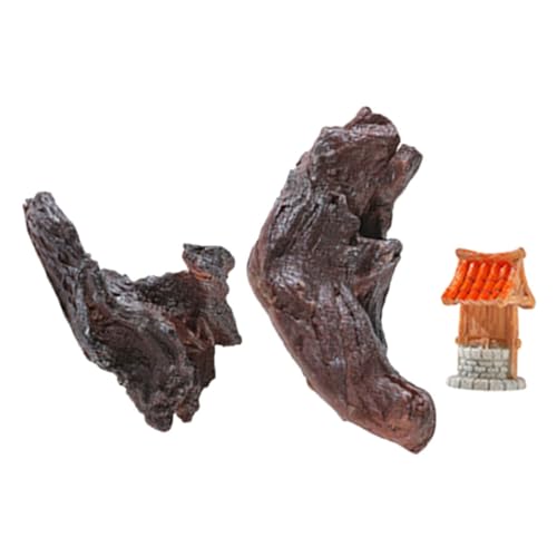 Hemobllo 3stücke Aquarium-stammdekoration Betta-Aquarium-zubehör Holz-Ornament Für Süßwasser-Tank Natürliches Dekor Für Fisch Reptilien-lebensraum Handwerk-Artikel Als Höhle Und von Hemobllo