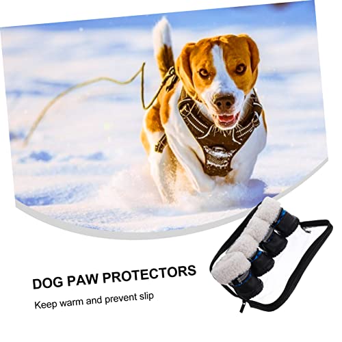 Hemobllo 4 STÜCKE wasserdichte Warme Hundeschuhe Pfotenschutz mit Rutschfester Sohle für Welpen und Kleine Hunde Outdoor und Indoor Geeignet Schützende Schneestiefel in Blau Hemobllo 4 STÜCKE wasserdichte Warme Hundeschuhe Pfotenschutz mit Rutschfester Sohle für Welpen und Kleine Hunde Outdoor und Indoor Geeignet Schützende Schneestiefel in Blau von Hemobllo