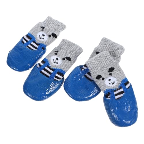 Hemobllo 4 Stück Haustierschuhe Hundespielzeug Tier Hausschuhe Pfoten Verhindert Kauen Tragbare Haustiersocken Welpengreifer Schuhpfotenbalsam Welpen Waschbare Haustiersocken Hemobllo 4 Stück Haustierschuhe Hundespielzeug Tier Hausschuhe Pfoten Verhindert Kauen Tragbare Haustiersocken Welpengreifer Schuhpfotenbalsam Welpen Waschbare Haustiersocken von Hemobllo