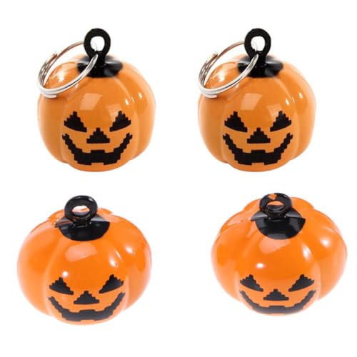 Hemobllo 4 Stück Kürbisförmige Glocke Kürbis- Anhänger Kürbisglocke Dekorationen Halloween Dekoration Halloween-Dekoration Haustierglocken in Kürbisform Kürbishaustierglocken Orange Hemobllo 4 Stück Kürbisförmige Glocke Kürbis- Anhänger Kürbisglocke Dekorationen Halloween Dekoration Halloween-Dekoration Haustierglocken in Kürbisform Kürbishaustierglocken Orange von Hemobllo