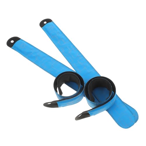 Hemobllo 4 Stück LED-Pferde-Knöchelriemen laufgürtel Reflektorstreifen für Bekleidung Laufzubehör Nachtlicht für Laufschuhe reflektierende Armbänder für Läufer Lauflicht Stoff Himmelblau von Hemobllo