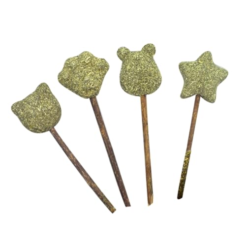 Hemobllo 4 Stücke Katze Katzenminze Lutscher Snack Für Haustiere Katze Süß Katze Katzenminze Ball Bambus Green von Hemobllo