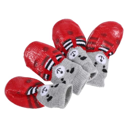 Hemobllo 4 Teiliges Haustier Hausschuhe Set Waschbare Tiersocken Hundespielzeug Greiferschutz Austauschbarer Hundepfotenschutz Booties Hundestiefel Set Abziehbar Und Aufklebbar Hemobllo 4 Teiliges Haustier Hausschuhe Set Waschbare Tiersocken Hundespielzeug Greiferschutz Austauschbarer Hundepfotenschutz Booties Hundestiefel Set Abziehbar Und Aufklebbar von Hemobllo