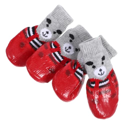 Hemobllo 4 Teiliges Haustier Schuhwerk Hausschuhe Austauschbare Hundepfotenschützer Stiefelchen Greifer Kleine Hundesocken Schutz Welpenspielzeug Waschbare Hundesocken Set Mit Hemobllo 4 Teiliges Haustier Schuhwerk Hausschuhe Austauschbare Hundepfotenschützer Stiefelchen Greifer Kleine Hundesocken Schutz Welpenspielzeug Waschbare Hundesocken Set Mit von Hemobllo