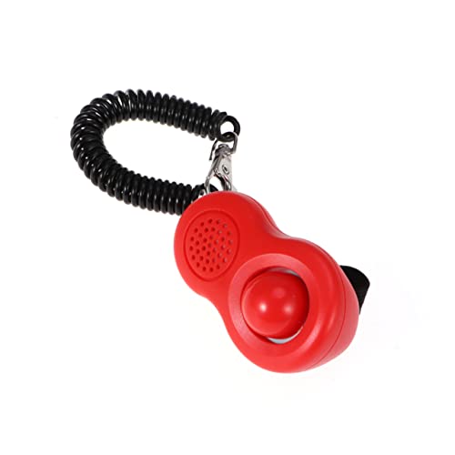 Hemobllo 4Stücke Haustier Training Clicker Set Für Hundetraining Professionelles Design Mit Handgelenkband Und Elastischem Ring Effektives Clickertraining von Hemobllo